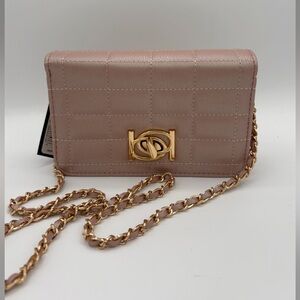 BEBE Jacari Iridescent Mauve Crossbody
